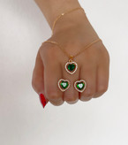 خرید آنلاین نیمست جواهری قلبی نیمست پرنسسی نیم ست جواهری ارزان