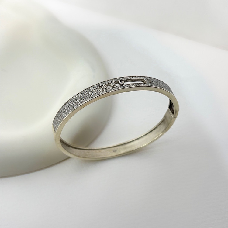 دستبند نقره ی تمامجواهر