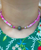 گردنبند مهره ای دخترانه گردنبند بوهو گردنبند چیپسی