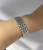 دستبند رولکس سیلور دستبند رولکس زنانه برند استینلس استیل