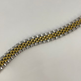 دستبند رولکس زنانه طلایی و نقره ای دستبند شیک زنانه دستبند طلای لوکس زنانه