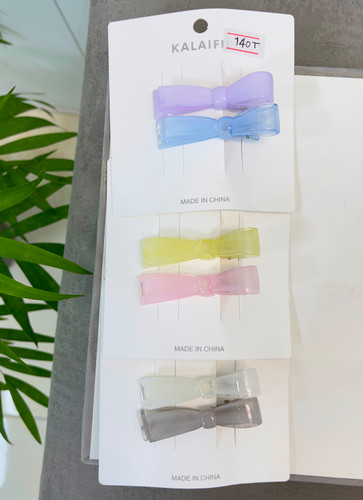 پک گیره طرح پاپیونی کراواتی پاستلی