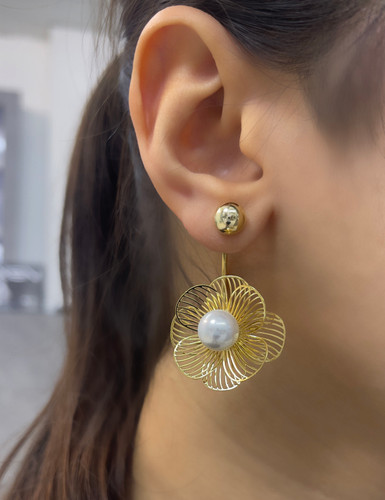 گوشواره کلاسیک گوشواره ساده طلایی گوشواره حلقه ای دخترانه