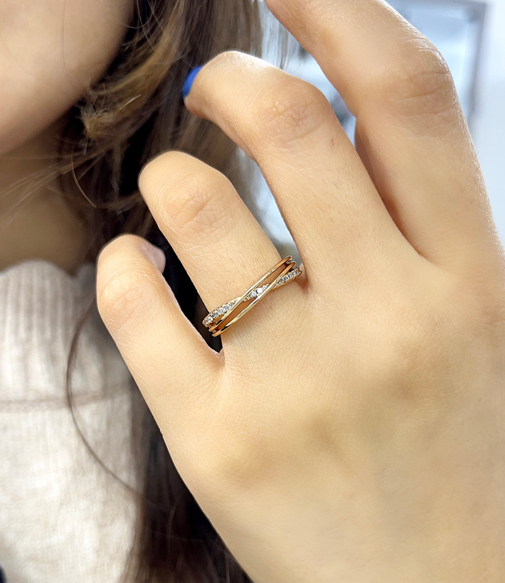 انگشتر ژوپینگ ساده وظریف استیل زنانه