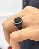 انگشتر نقره مردانه ی اصل مشهد