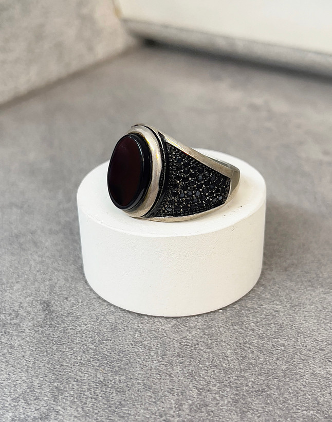 انگشتر نقره مردانه دستساز شهرستانکی