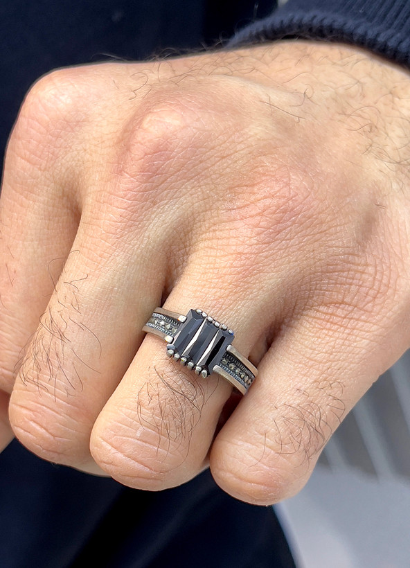 انگشتر نقره مردانه اصل مشهد