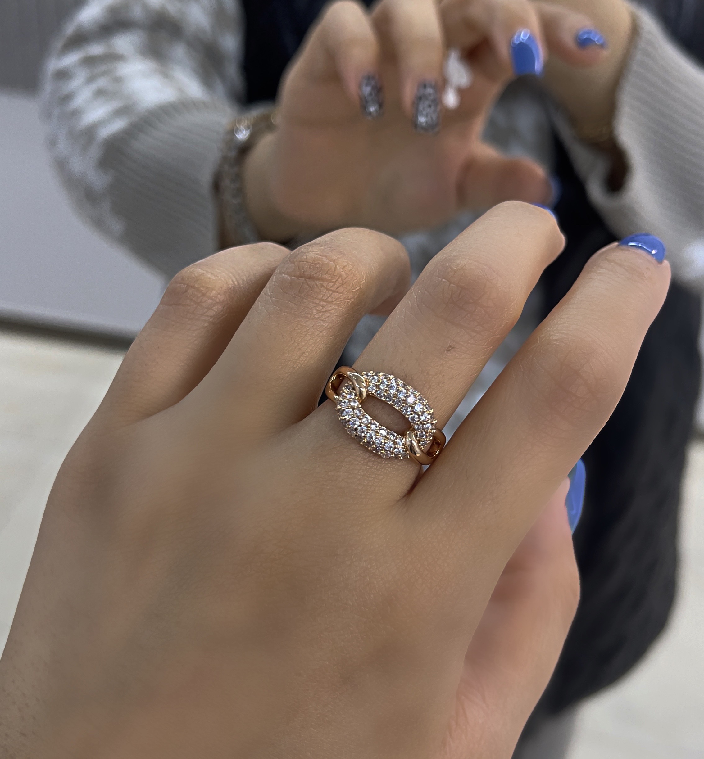 انگشتر زنانه ‌طرح تیفانی برند ژوپینگ