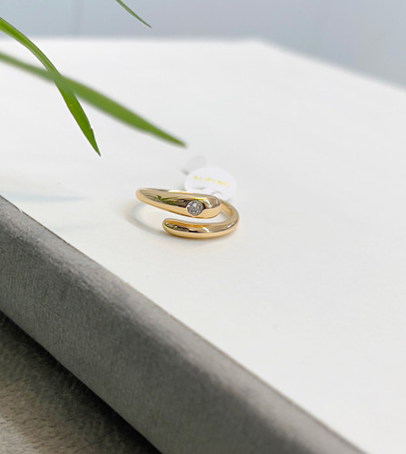 رینگ ساده طلایی ژوپینگ