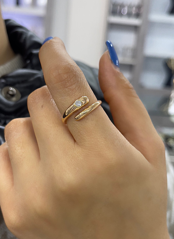 انگشتر بدون طرح دخترانه تک نگین