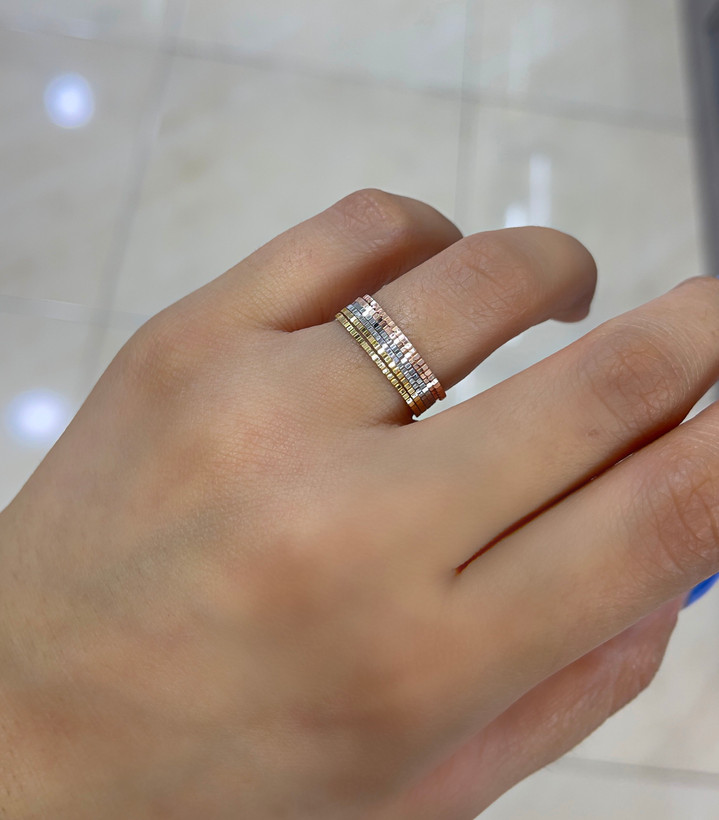 رینگ ساده استیل رنگ ثابت