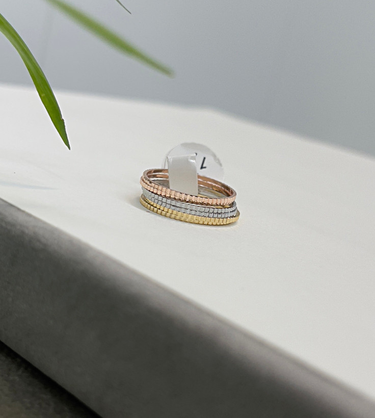 رینگ ساده استیل رنگ ثابت