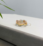 رینگ ساده استیل طلایی