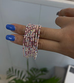 دستبند کشی نگیندار رنگی