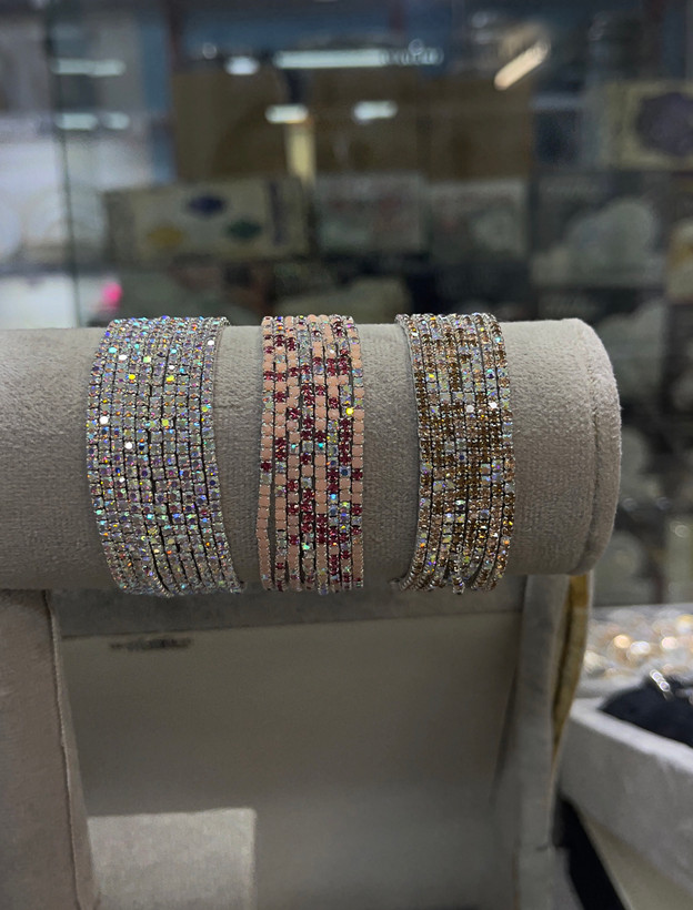 دستبند نگینی کشی دخترانه