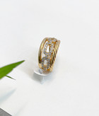 انگشتر استیل زنانه طرح جواهری