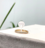 رینگ طلایی تمام نگین مینیمال