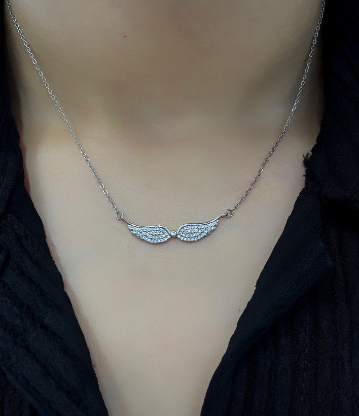 گردنبند نقره زنانه بال فرشته