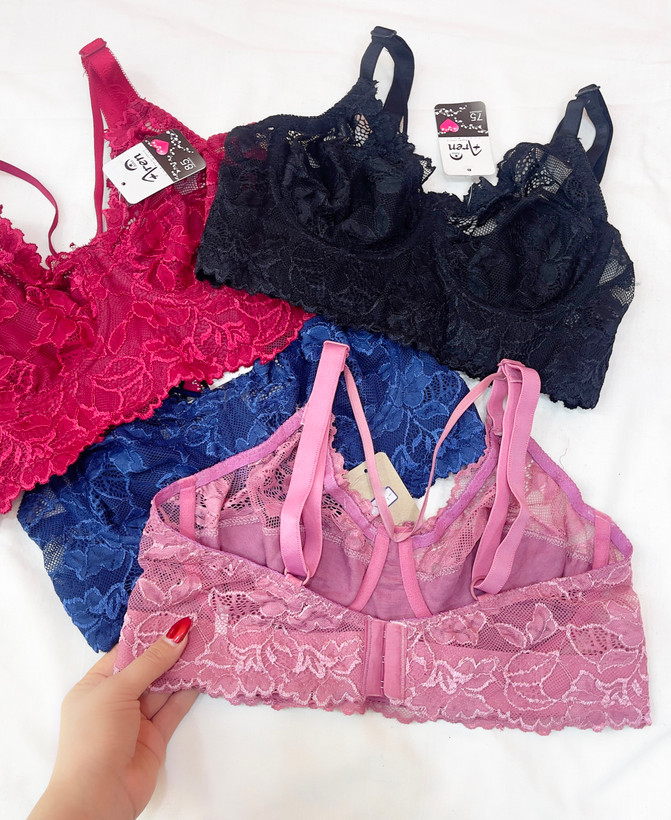 سوتین تمام دانتل هارنس مشکی