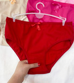 شورت قرمز نخ کتان دخترانه