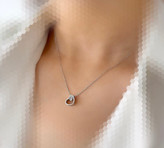 گردنبند نقره قلبی