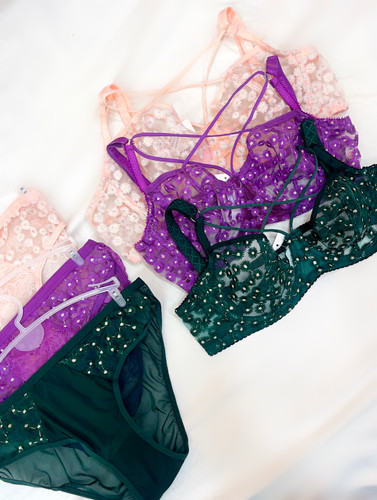 ست شورت و سوتین گیپور بابونه