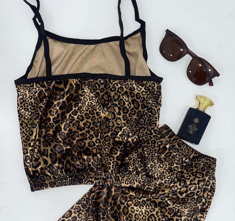 تاپ سورتک زنانه پلنگی