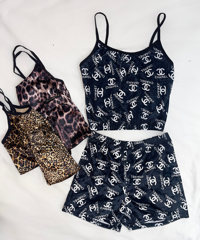 ست تاپ و شورتک زنانه خنک تابستانی