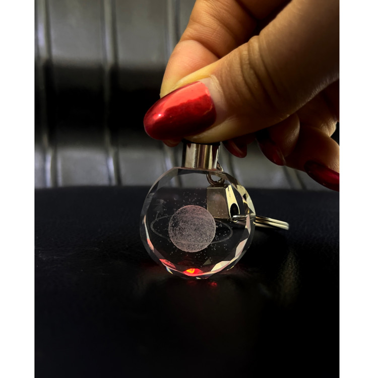 جاکلیدی چراغدار طرح زحل لیزری