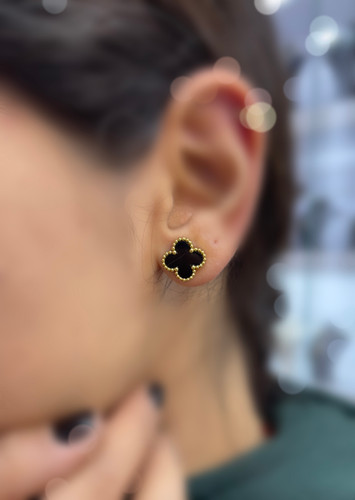 گوشواره دخترانه ونکلیف مشکی