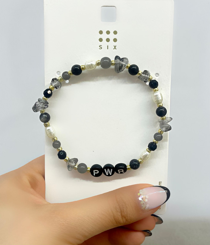 دستبند مهره ای و مرواریدی زنانه