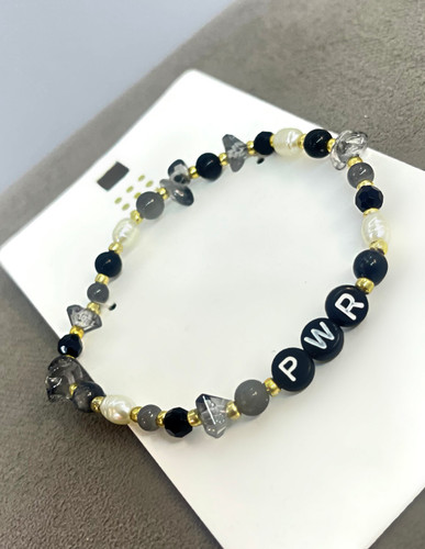 دستبند مهره ای زنانه دستبند سنگ دار زنانه