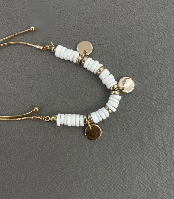 دستبند دخترانه مروارید سفید