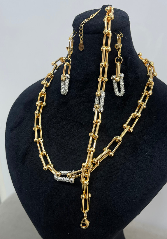 سرویس کامل زنانه طلایی مدل تیفانی