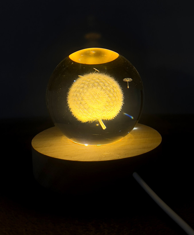 چراغ خواب کریستالی طرح قاصدک