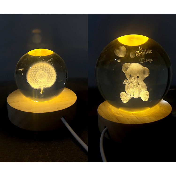 چراغ خواب دکوراتیو اتاق کودک طرح خرس و قاصدک