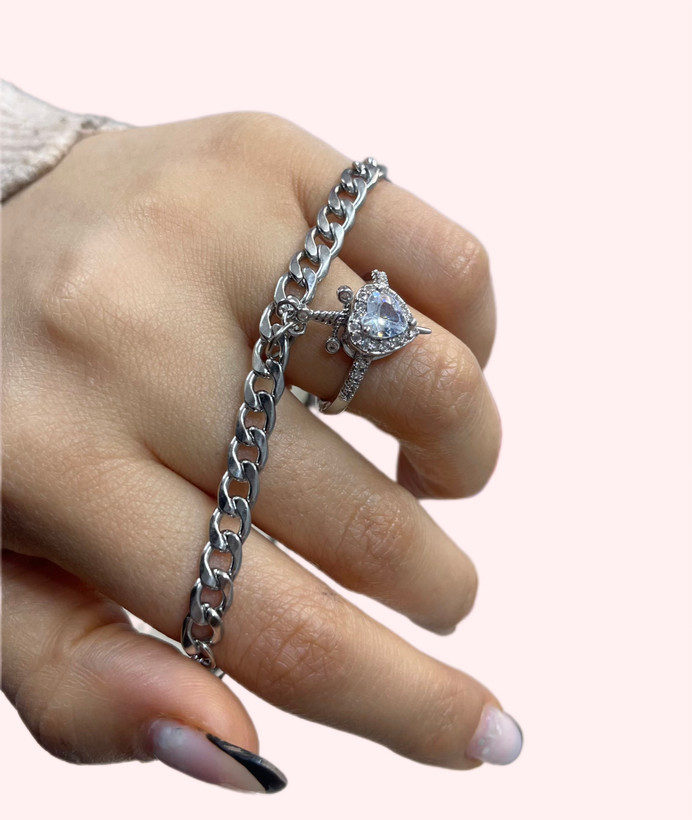 ست انگشتر و دستبند عاشق ها