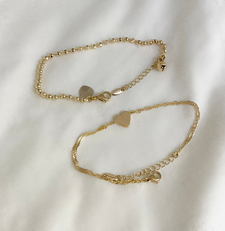 دستبند ظریف پشت ساعت طرح قلب