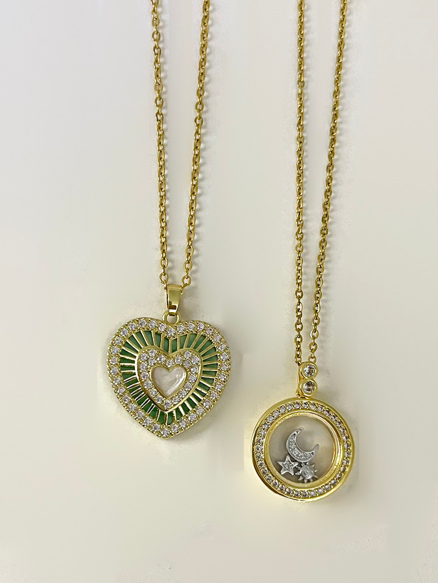 گردنبنداستیل زنانه طرح قلب بدون ایجاد حساسیت