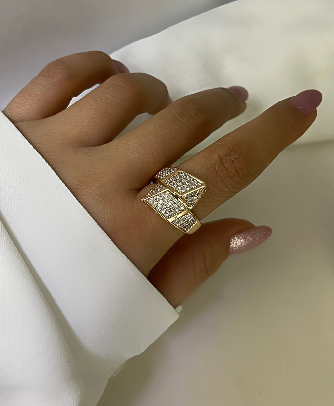 انگشتر ژوپینگ نمادار و بزرگ زنانه