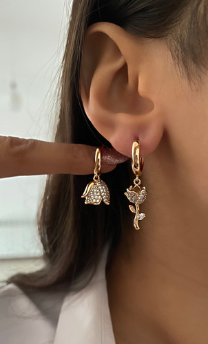 گوشواره استیل زنانه تا به تا