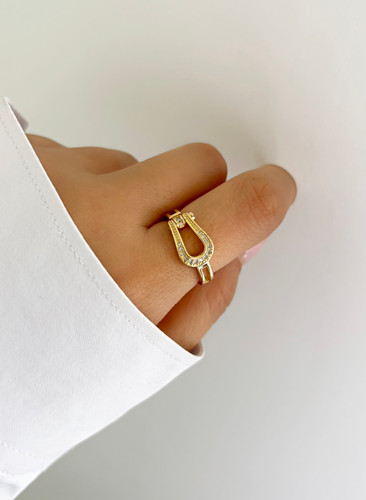 انگشتر نعل اسب استیل