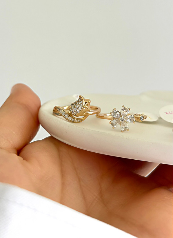 انگشتر طرح رز ژوپینگ