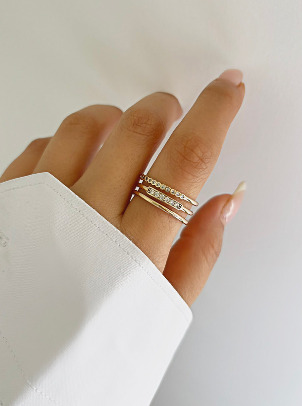 انگشتر استیل سه رج ژوپینگ