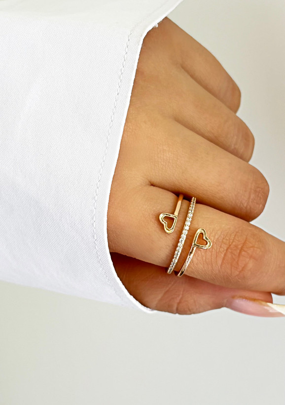 انگشتر زنانه ژوپینگ قلبی