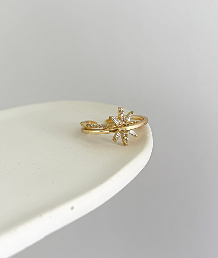 انگشتر استیل طلایی زنانه خاص