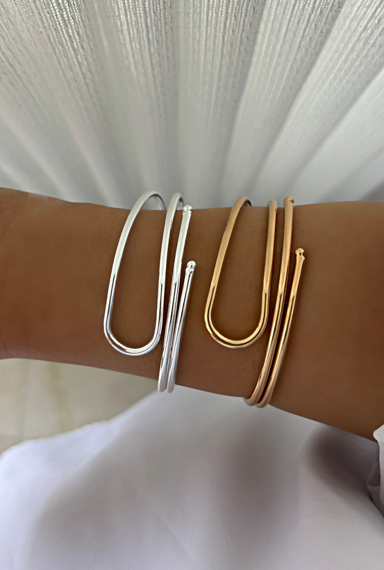 دستبند خاص و انتزاعی دخترانه استیل