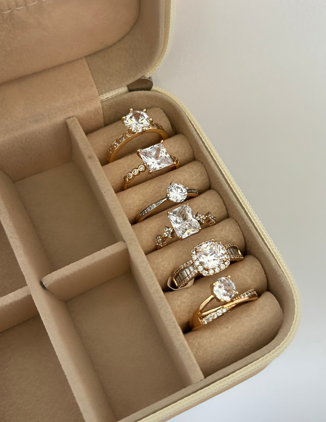 انگشتر ژوپینگ تک نگین دخترانه