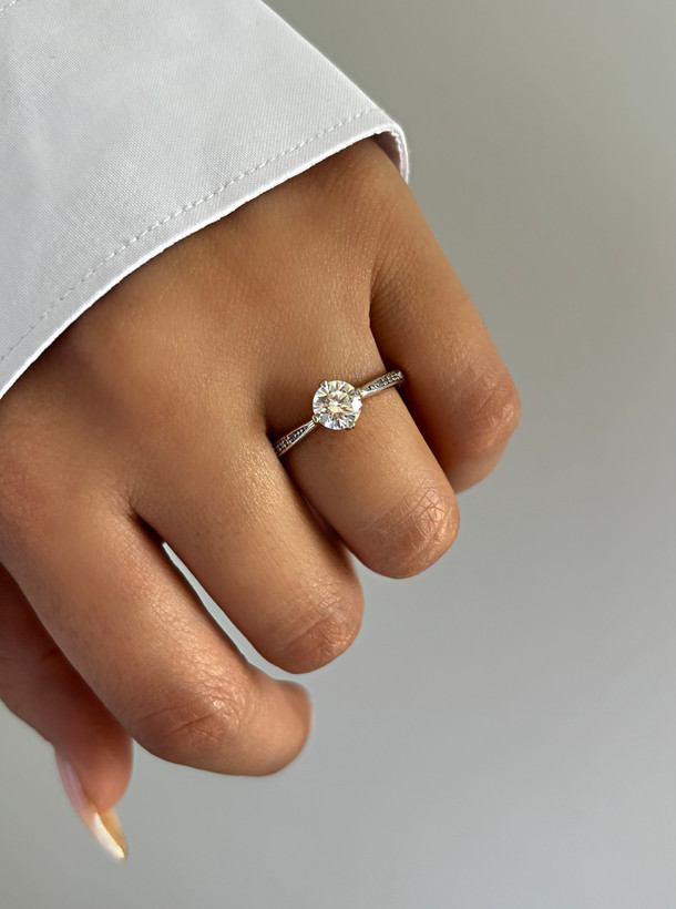 انگشتر تک نگین ژوپینگ زنانه