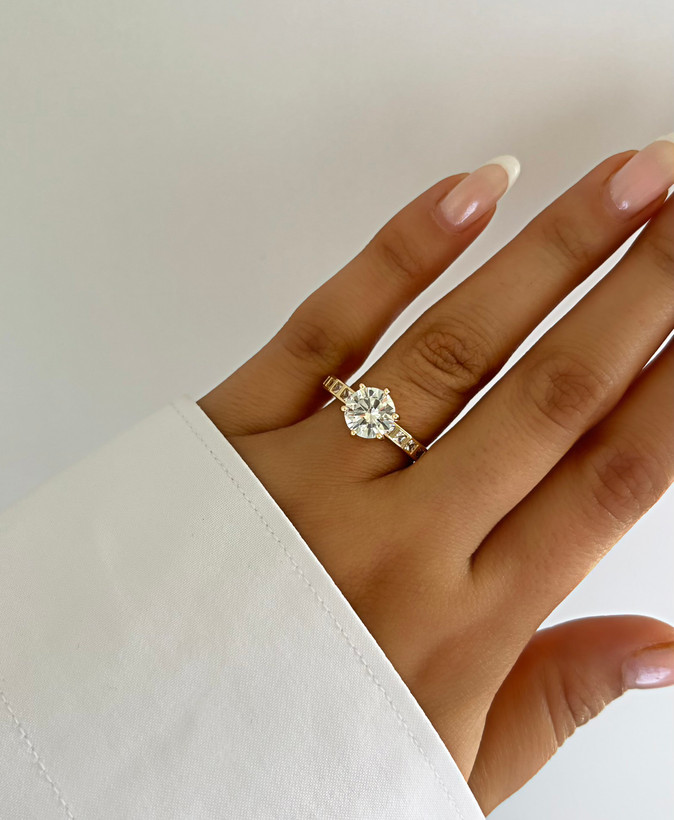 انگشتر ژوپینگ تک نگین دخترانه